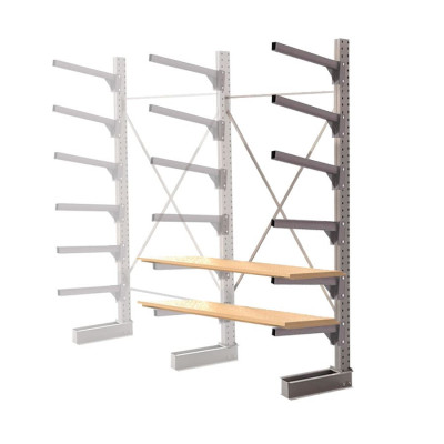 Стеллаж консольный односторонний КЛр 2500х1634х755 (600) 6 ярусов ДС