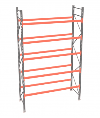 Стеллаж палетный ДиКом СП 6000х2250х1000 с 5 ярусами до 2600 кг / до 1300 кг на паллет П-110