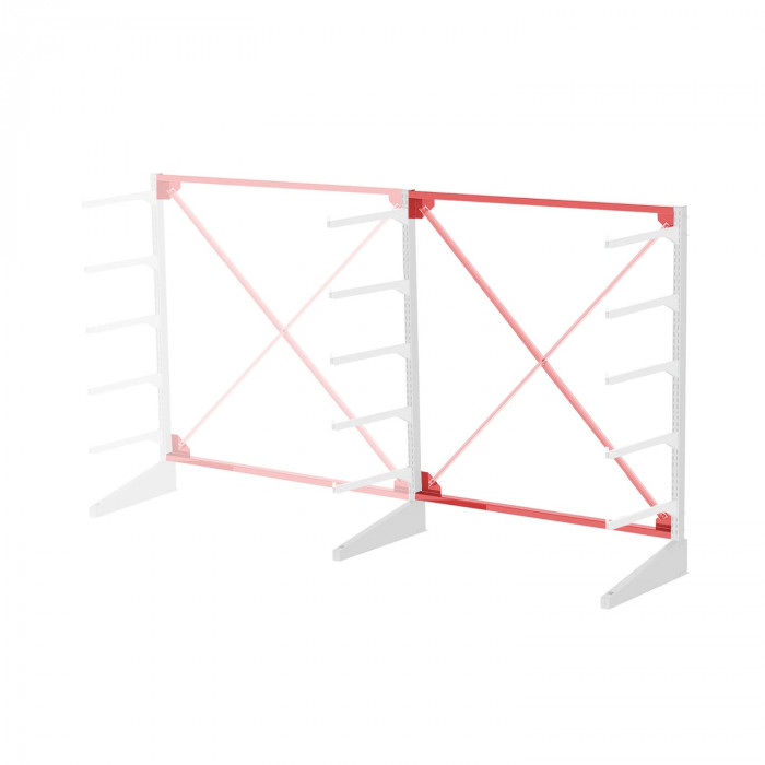 Стеллаж консольный односторонний Sortex 1920х1587х720 5 яруса ДС