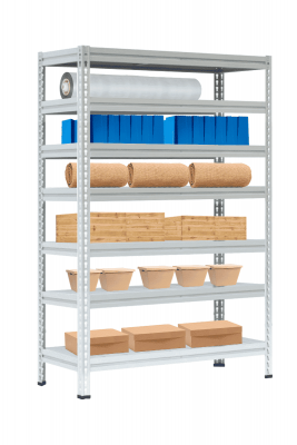 Стеллаж МС-Т 2500х1551х632 мм 7 ярусов настил металл