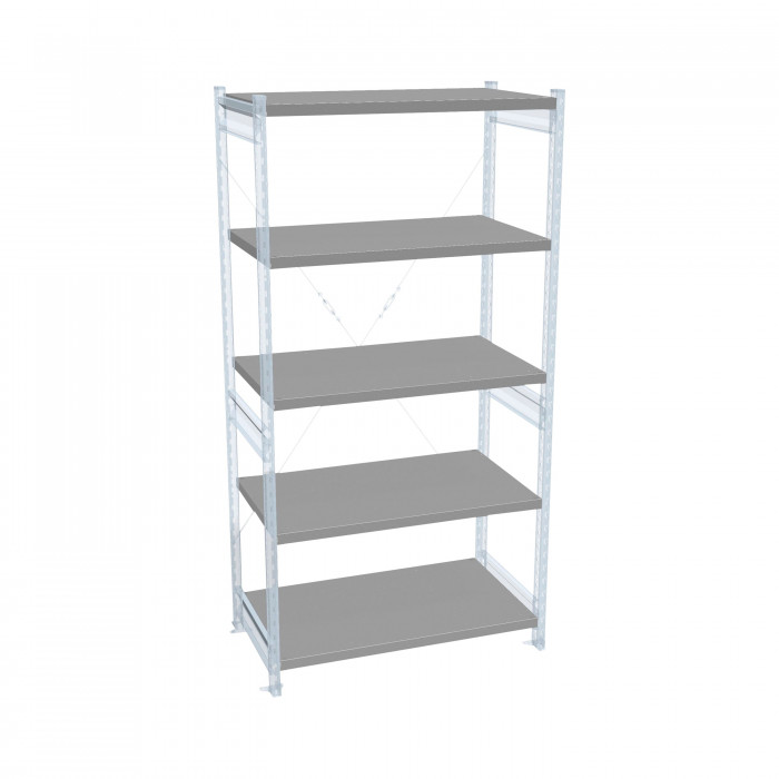 Стеллаж СТ-031 цинк 1855х1000х400 5 полок до 300 кг