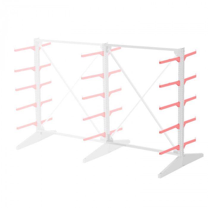 Стеллаж консольный двухсторонний Sortex 1920х1587х1280 5 яруса ДС