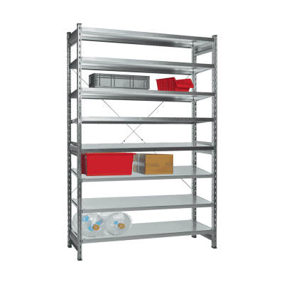 Стеллаж СТ-031 цинк 2491х1000х400 8 полок до 300 кг