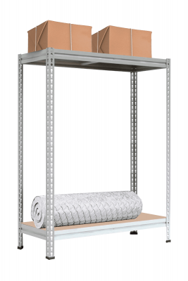 Стеллаж МС-Т 2000х1856х784 мм 2 яруса настил фанера