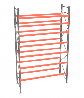 Стеллаж палетный ДиКом СП 5500х3300х1000 с 7 ярусами до 1300 кг / до 400 кг на паллет П-70
