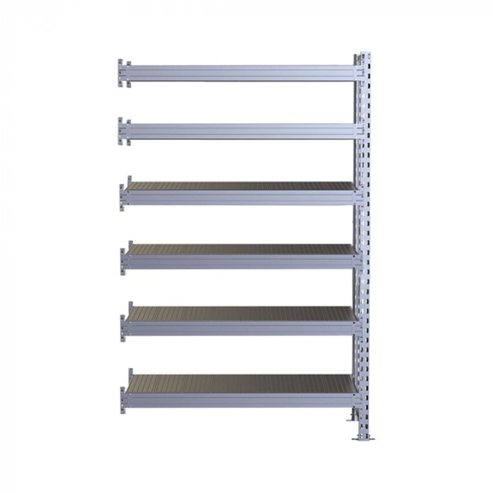 Стеллаж SGR-V 2000х1500х600 6 ярусов (рамы, балки, настил - цинк) ДС