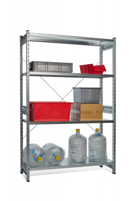 Стеллаж СТ-031 цинк 2279х1300х600 4 полки до 250 кг