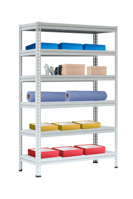 Стеллаж МС-Т 2500х1856х530 мм 6 ярусов настил металл