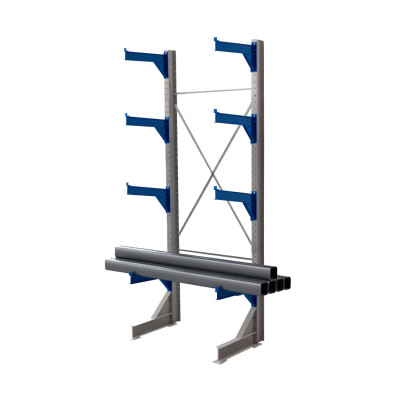 Стеллаж консольный односторонний КТр 4000х1740х1200 (1000) 4 яруса