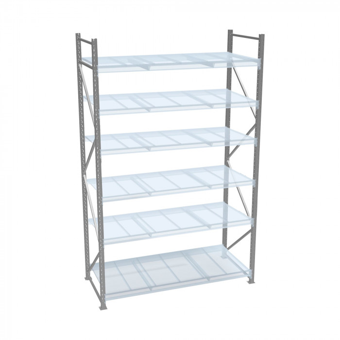 Стеллаж СТ-051 5000х2100х1050 с 6 ярусами
