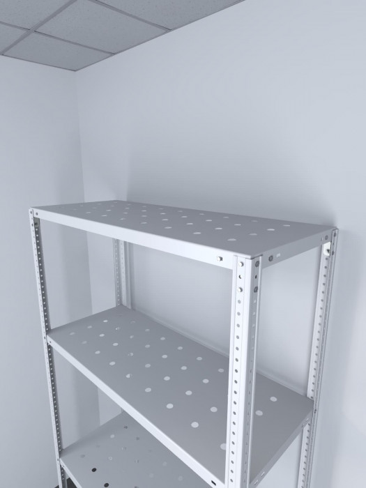 Стеллаж ТС Лайт 1800х1200х800 с 4 перфорированными полками