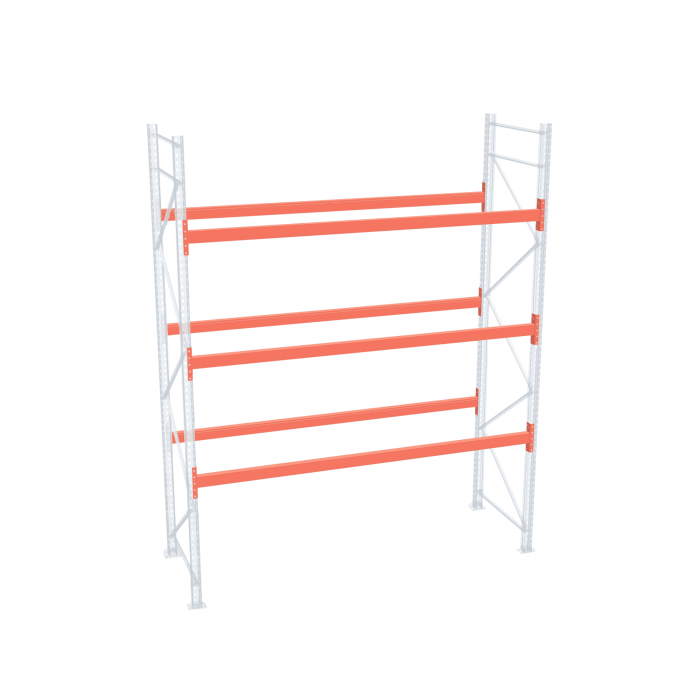 Стеллаж палетный ДиКом СП 5500х3300х1000 с 3 ярусами до 2200 кг / до 700 кг на паллет П-90