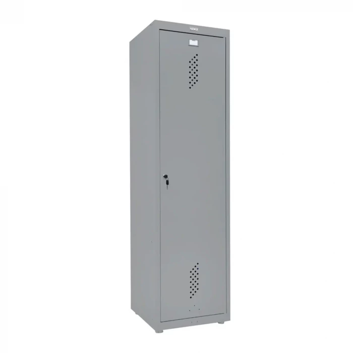 Шкаф металлический хозяйственный сигнальный серый