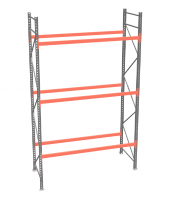 Стеллаж палетный ДиКом СП 6000х2700х1000 с 3 ярусами до 3600 кг / до 1200 кг на паллет П-90