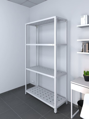 Стеллаж ТС Лайт 1800х1000х500 с 4 перфорированными полками