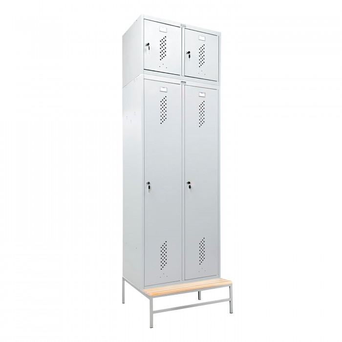 Шкаф LS-K-780 на скамье-подставке с антресолью