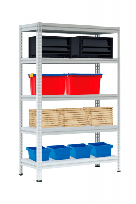 Стеллаж МС-Т 2500х1856х530 мм 5 ярусов настил металл