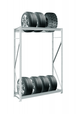 Стеллаж для колёс MS Pro Z 3000х1200х600 мм 2 яруса