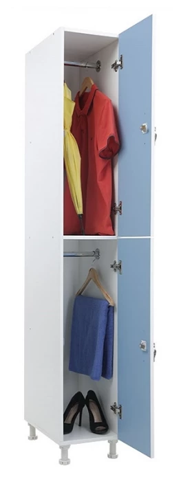 Шкаф для раздевалок WL 12-30 голубой/белый S35599625338