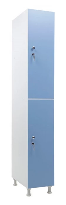 Шкаф для раздевалок WL 12-30 голубой/белый S35599625338