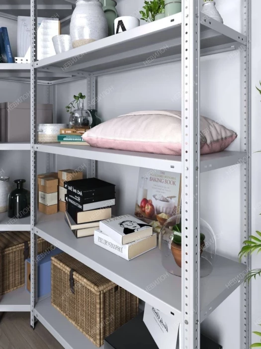 Стеллаж угловой МС 1800х1500х1500/300 мм 5 ярусов