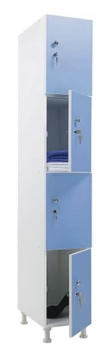 Шкаф для раздевалок WL 14-30 голубой/белый S35599645338