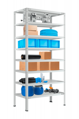 Стеллаж МС-900 2300х1000х500 мм 8 полок