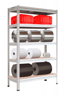 Стеллаж МС-Т 2000х1551х530 мм 5 ярусов настил фанера