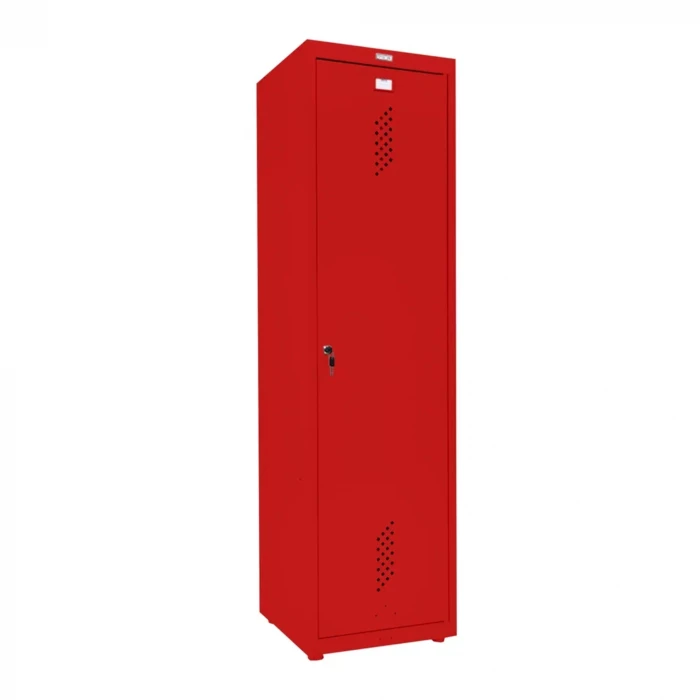 Шкаф металлический хозяйственный красный