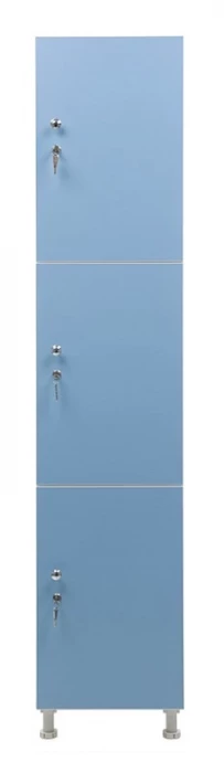 Шкаф для раздевалок WL 13-40 голубой/белый S35599635438