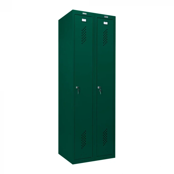 Шкаф металлический для одежды темно-зеленый