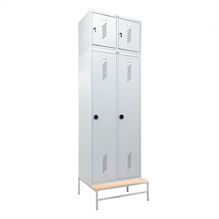 Шкаф LS-K-780 EL на скамье-подставке с антресолью