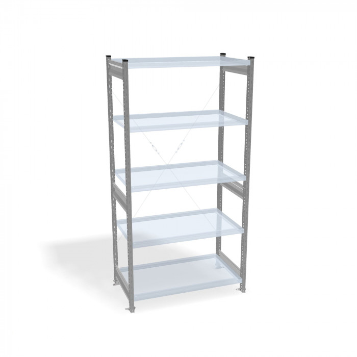 Стеллаж СТ-031 цинк 2491х1000х500 4 полки до 300 кг