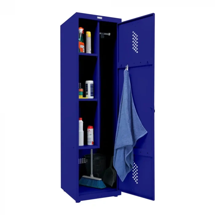 Шкаф металлический хозяйственный синий