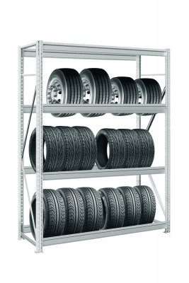 Стеллаж для колес в гараж MS Pro Z 3000х1500х500 мм 4 яруса