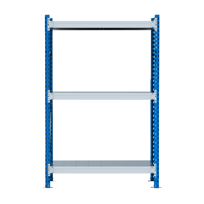 Стеллаж SGR-V 350 кг 2500х1800х600 3 яруса (рамы RAL 5015 / настил цинк) ОС