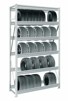 Стеллаж для хранения шин и колес MS Pro Z 3000х1200х400 мм 6 ярусов