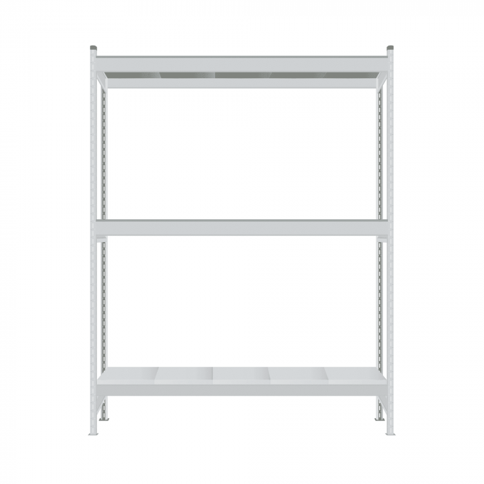 Стеллаж СТ-023 2700х1800х800 с 3 ярусами (рамы и настил - окрас)