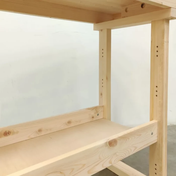 Верстак деревянный Школьный сосна бесцветный лак