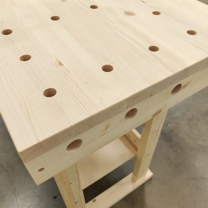 Верстак деревянный Школьный сосна бесцветный лак