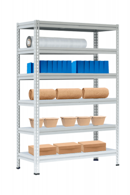 Стеллаж МС-Т 3000х1856х632 мм 6 ярусов настил металл