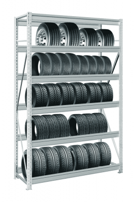 Стеллаж для автомобильных колес MS Pro Z 3000х1200х500 мм 6 ярусов