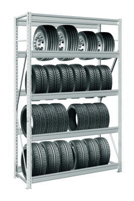 Стеллаж для шин в гараж MS Pro Z 3000х900х500 мм 5 ярусов