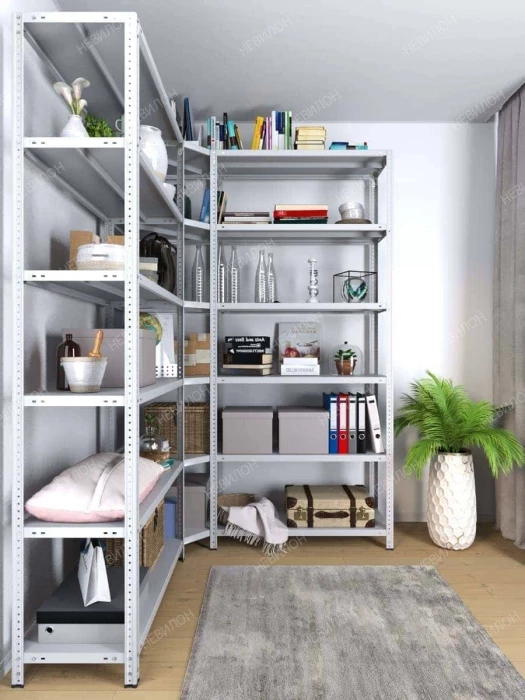 Стеллаж угловой МС 2000х1800х1800/600 мм 6 ярусов