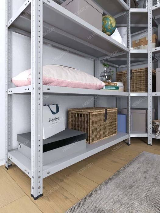 Стеллаж угловой МС 2000х1800х1800/600 мм 6 ярусов