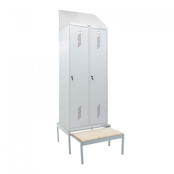 Шкаф LS-K-780 с выдвижной скамьей + наклонная крыша