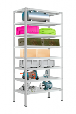 Стеллаж МС-900 2300х1000х300 мм 8 полок