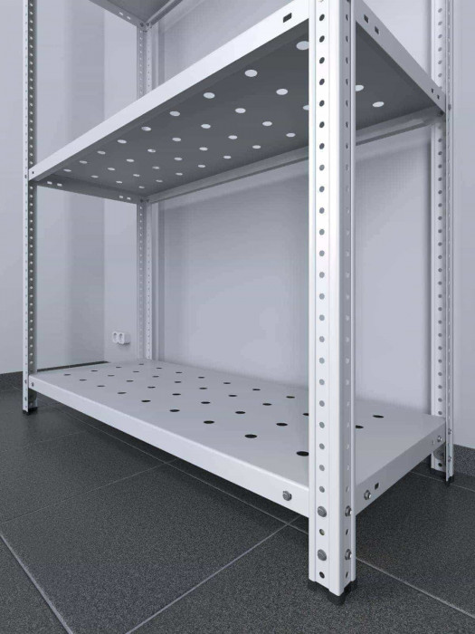 Стеллаж ТС Лайт 1500х1000х500 с 4 перфорированными полками