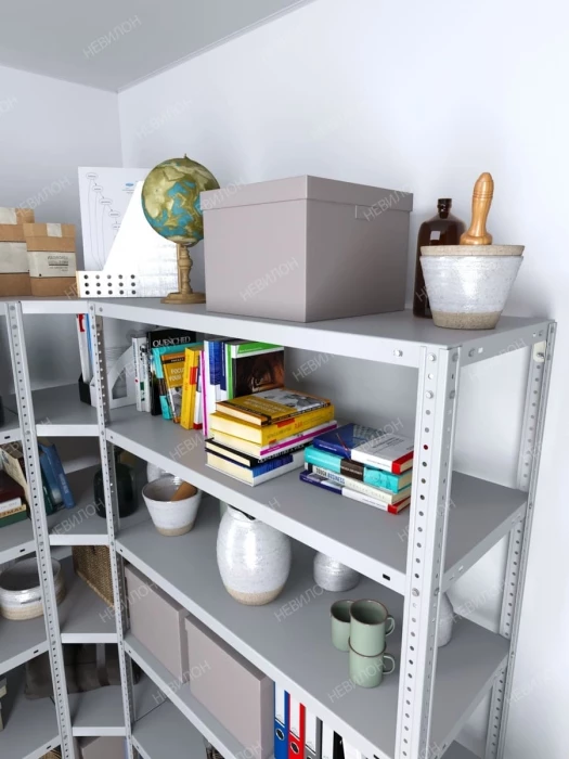 Стеллаж угловой МС 1500х1500х1500/300 мм 6 ярусов