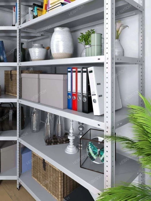 Стеллаж угловой МС 1500х1500х1500/300 мм 6 ярусов